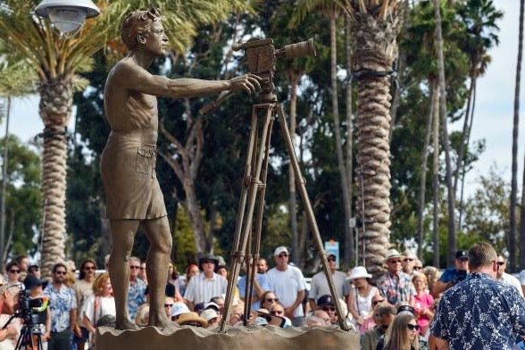 Bruce Brown Immortalized with Statue in Dana Point, CA