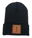 RA Fold Beanie w/Leatherette Patch