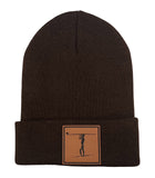RA Fold Beanie w/Leatherette Patch