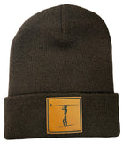 RA Fold Beanie w/Leatherette Patch