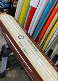 9'0" What I Ride Model Single Box 3-Tone Solid Falsa Balsa 'Wood Look' 3-Stringer Layered Wood Nose & Tail Blocks